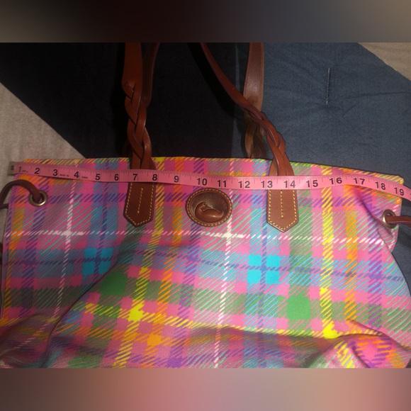 Dooney & Bourke handbag; multicolored nylon with dust bag; very cute - Picture 12 of 14